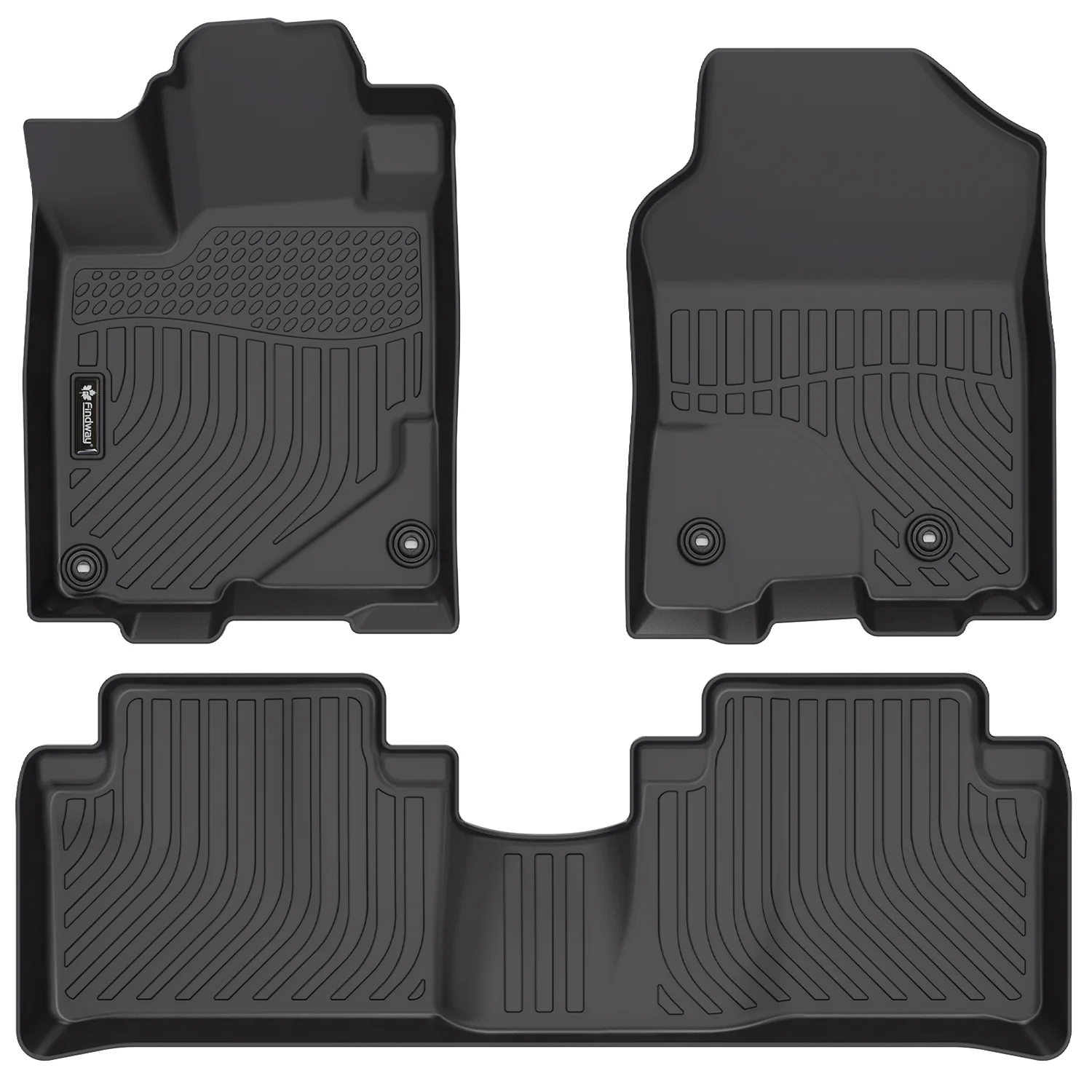 Findway F100 3D Car Floor Mat / Liner (1st Row & 2nd Row) for 2013-2015 Acura RDX - 01150N