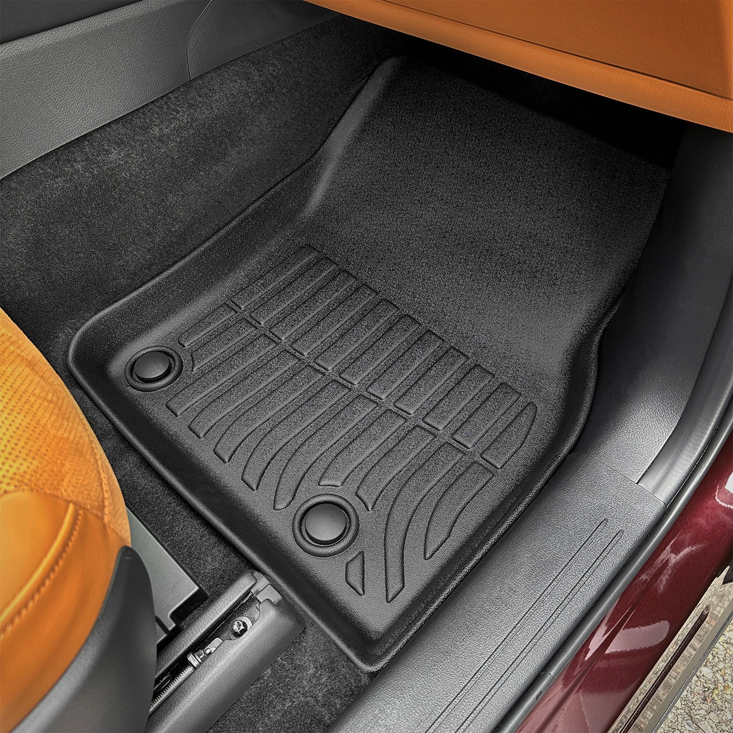 Findway F100 3D Car Floor Mat / Liner (1st Row, 2nd Row & 3rd Row) for 2024-2026 Mazda CX-90 MHEV / PHEV 6/7-Seater with 2nd Row Console - 4031AN - Image 3