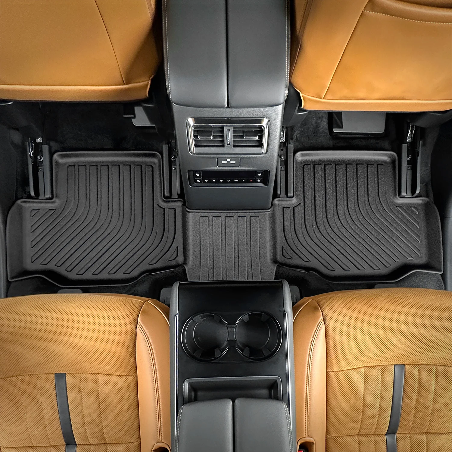 Findway F100 3D Car Floor Mat / Liner (1st Row, 2nd Row & 3rd Row) for 2024-2026 Mazda CX-90 MHEV / PHEV 6/7-Seater with 2nd Row Console - 4031AN - Image 4