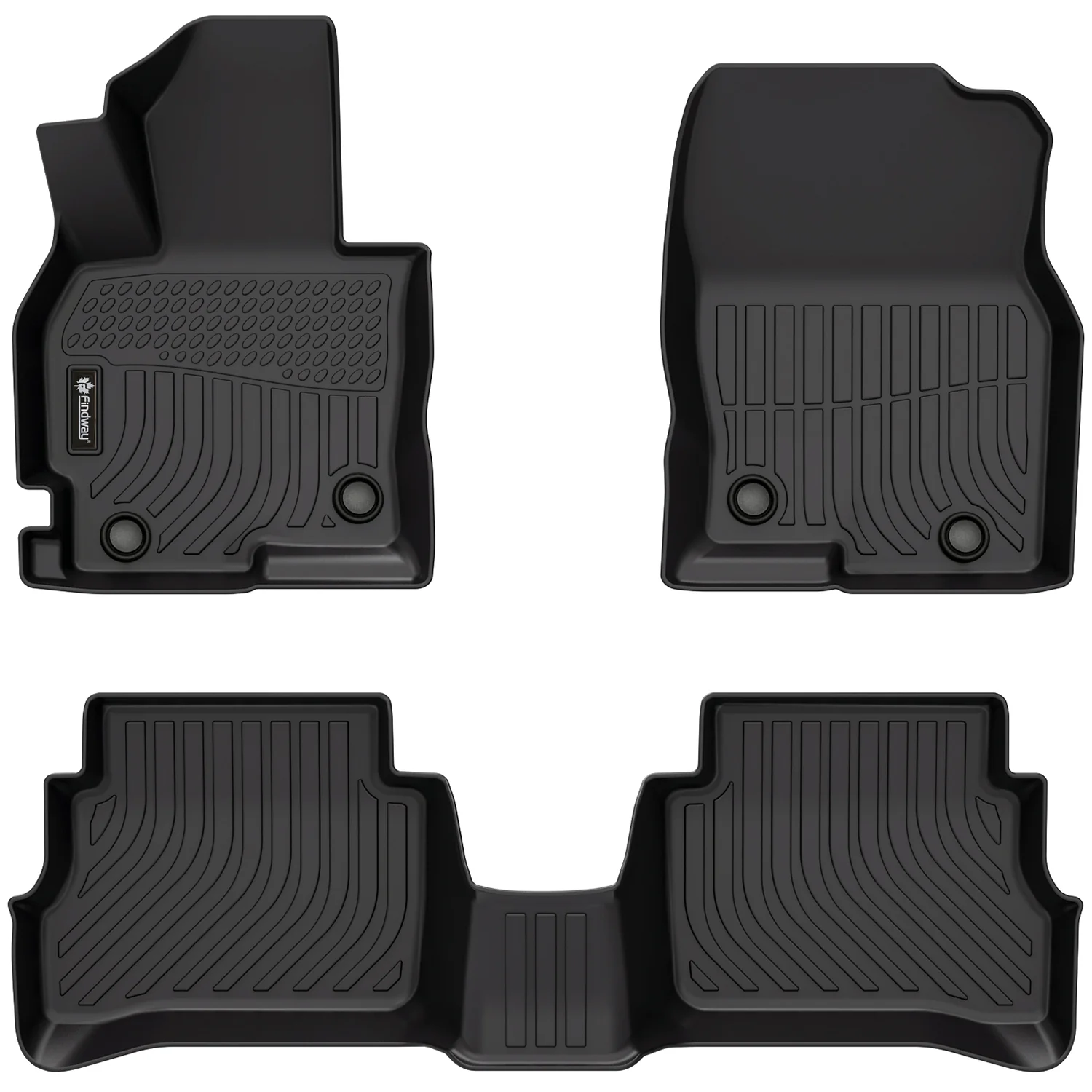 Findway F100 3D Car Floor Mat / Liner (1st Row & 2nd Row) for 2013-2016 Mazda CX-5 - 40150N