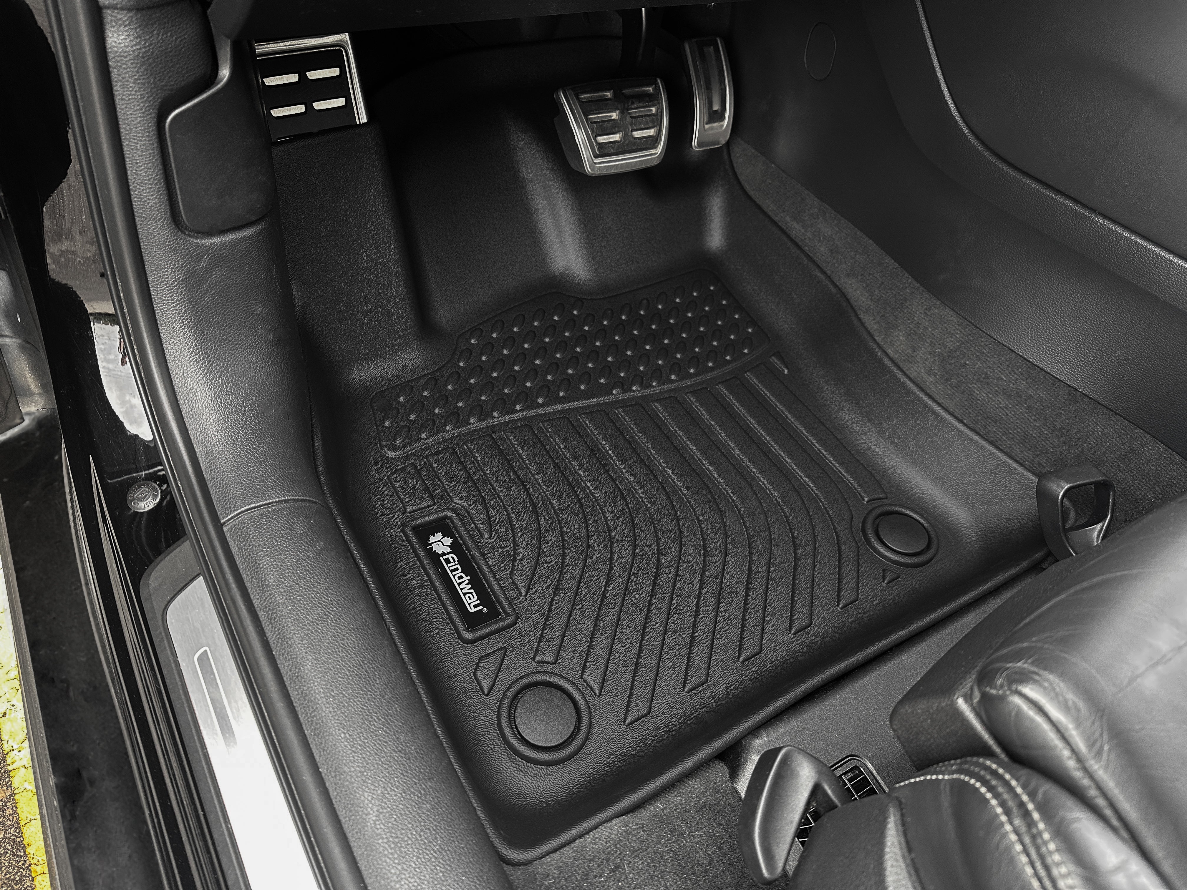 Findway F100 3D Car Floor Mat / Liner (1st Row & 2nd Row) for 2015-2020 Audi A3 / S3 / RS3 - 06100N - Image 2