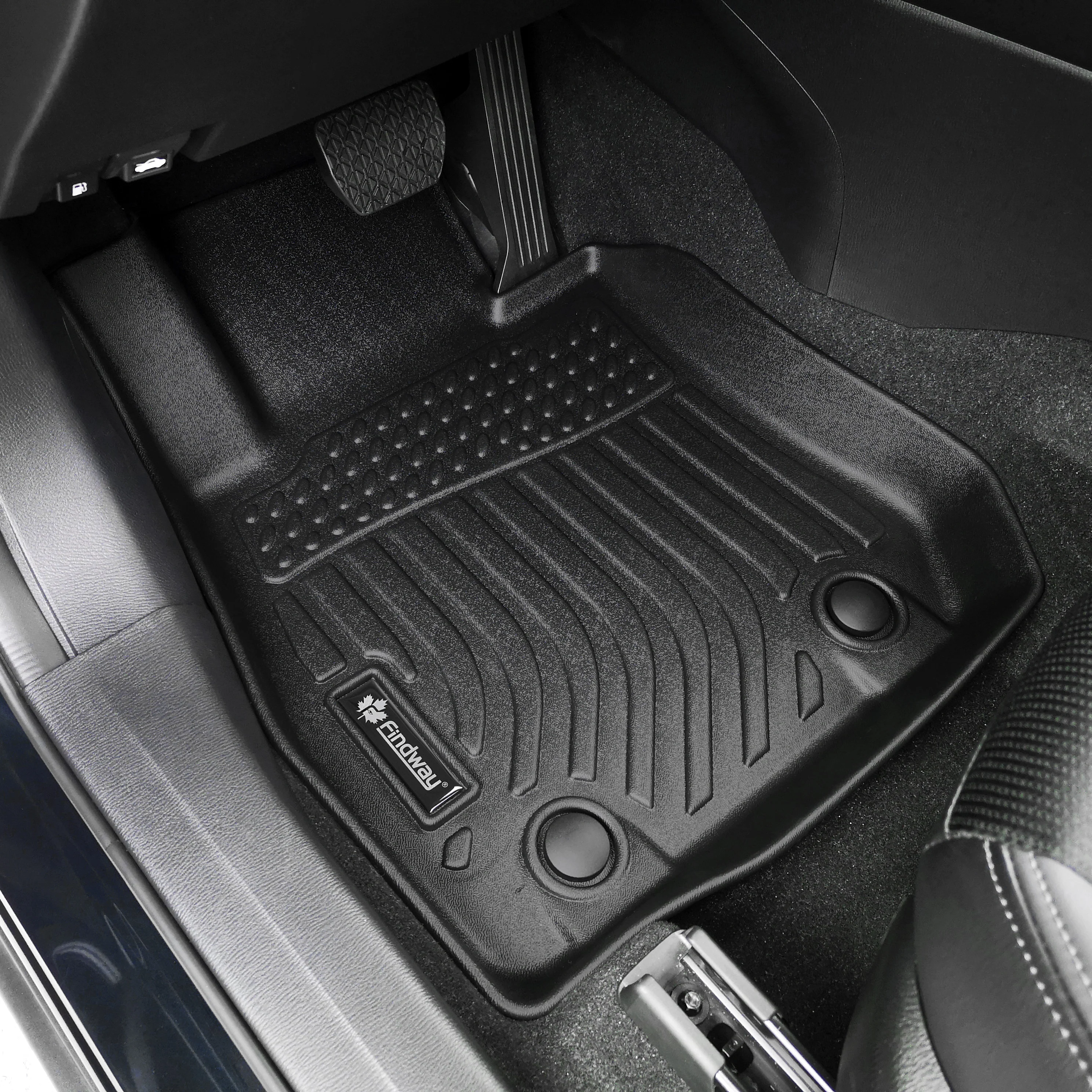 Findway F100 3D Car Floor Mat / Liner (1st Row & 2nd Row) for 2016-2022 Mazda CX-3 - 40210N - Image 2