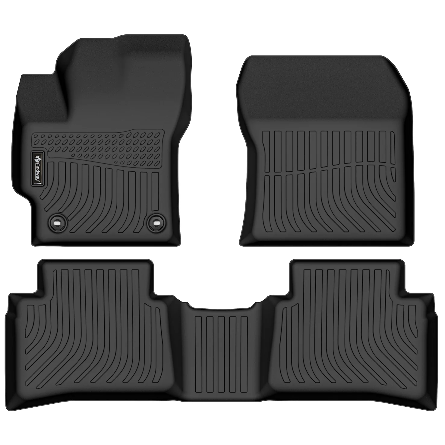 Findway F100 3D Car Floor Mat / Liner (1st Row & 2nd Row) for 2020-2026 Toyota Corolla Sedan FWD Automatic Transmisson - 62410N