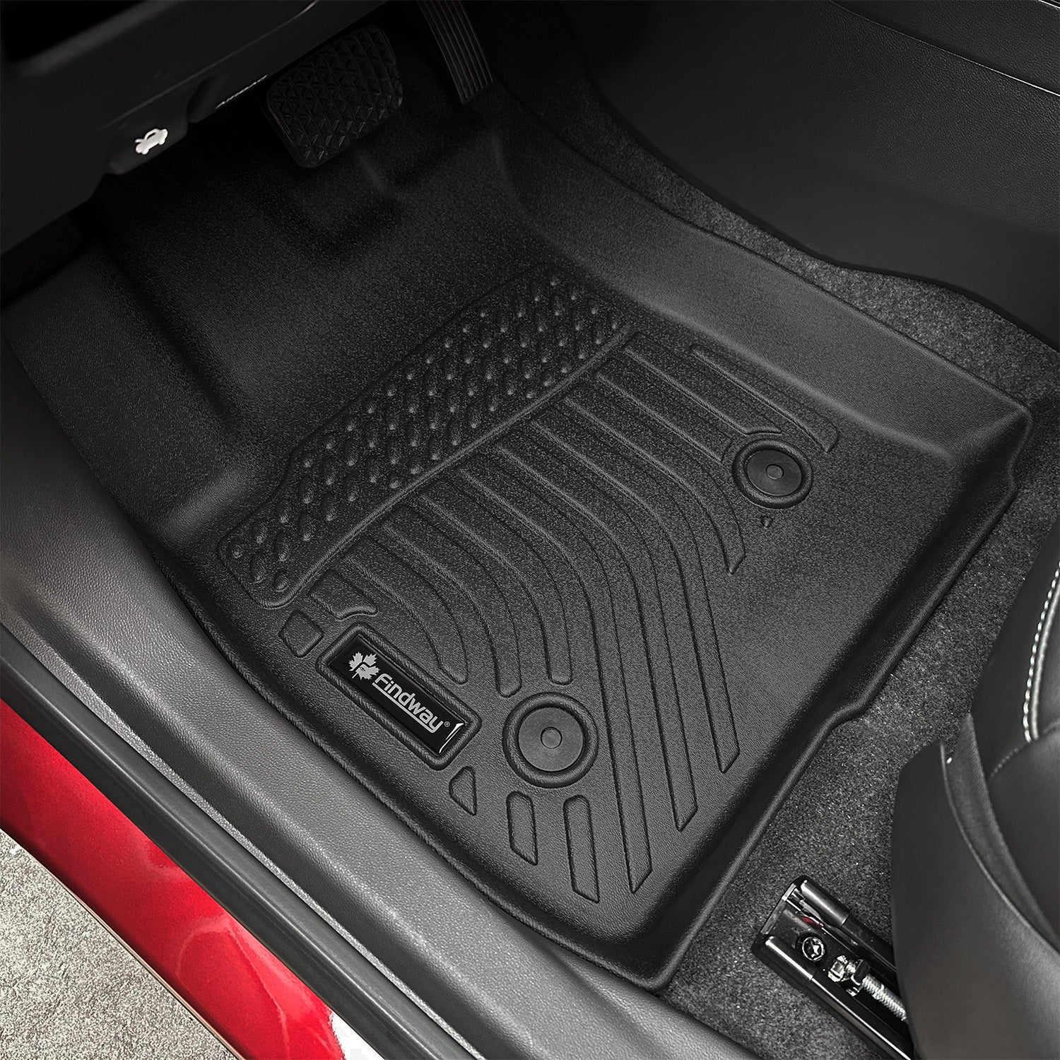 Findway F100 3D Car Floor Mat / Liner (1st Row & 2nd Row) for 2021-2026 Chevrolet Trailblazer AWD- 12270N - Image 2