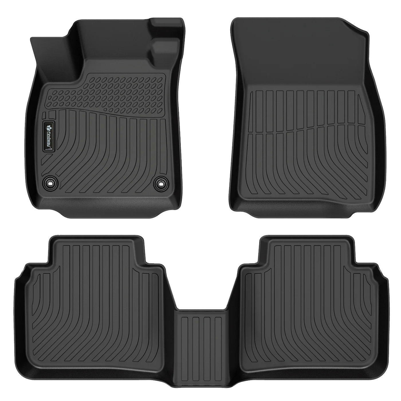 Findway F100 3D Car Floor Mat / Liner (1st Row & 2nd Row) for 2023-2026 Honda Accord / Accord Hybrid - 26350N
