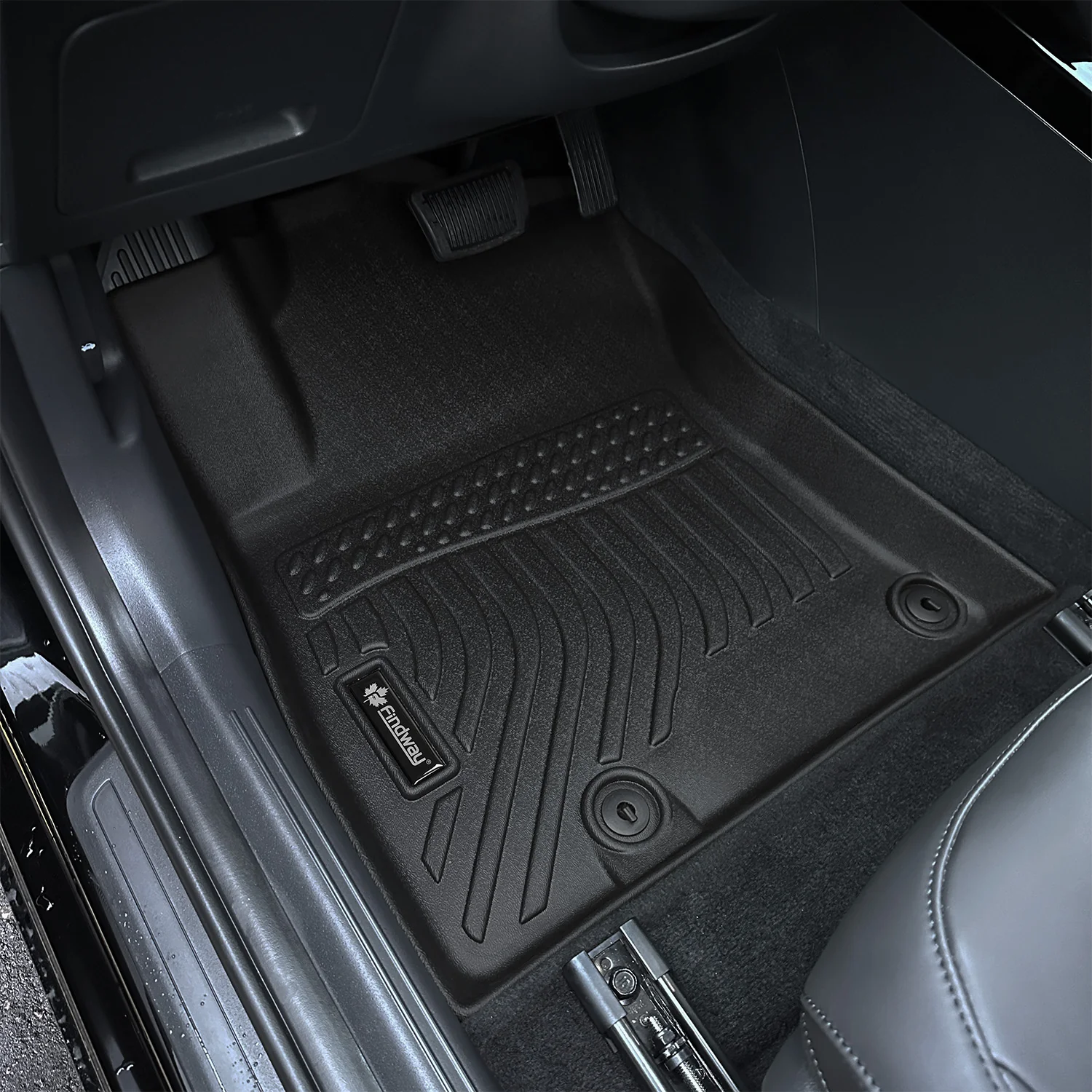 Findway F100 3D Car Floor Mat / Liner (1st Row & 2nd Row) for 2023-2026 Kia Niro HEV - 34430N - Image 2