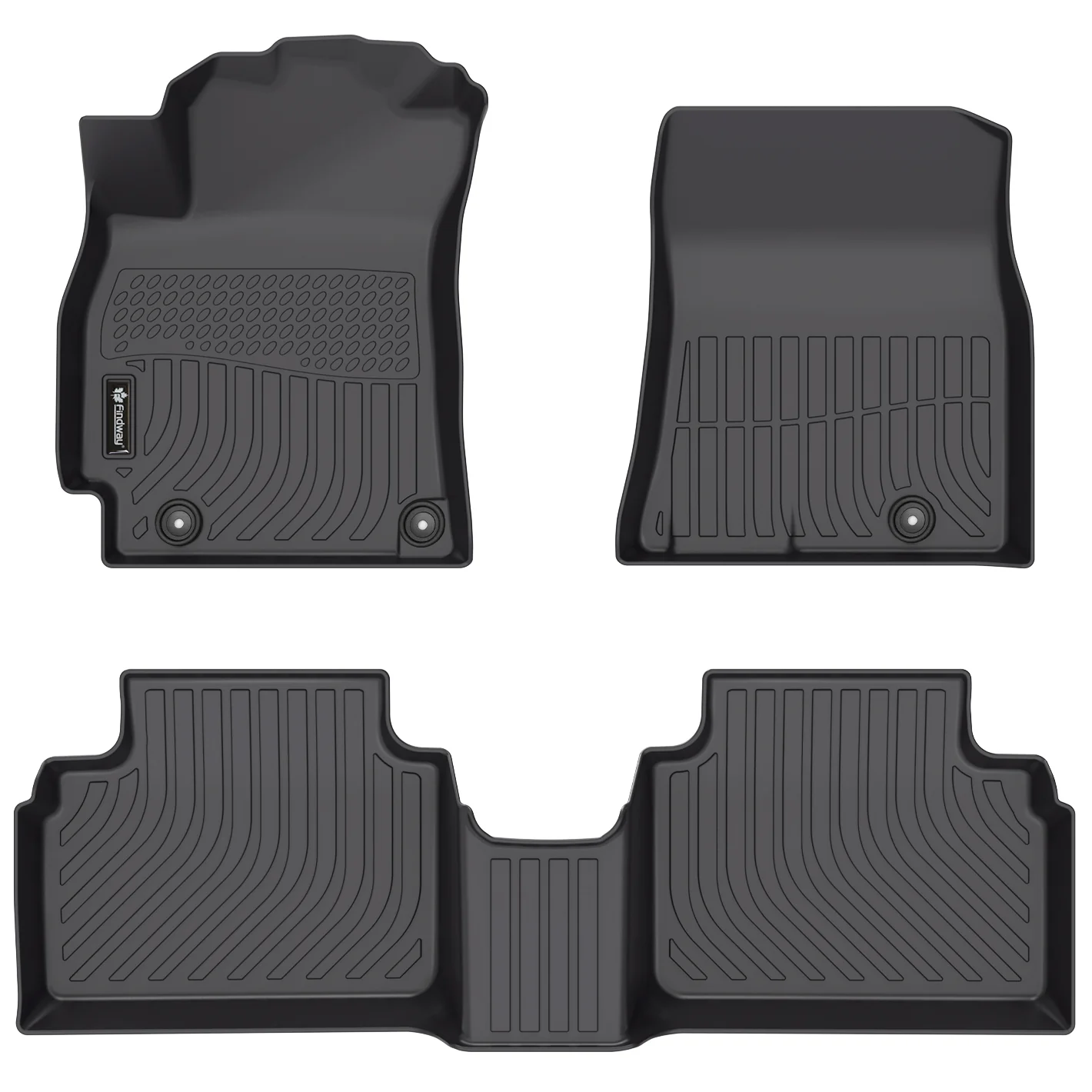 Findway F100 3D Car Floor Mat / Liner (1st Row & 2nd Row) for 2025-2026 Kia K4 - 34510N