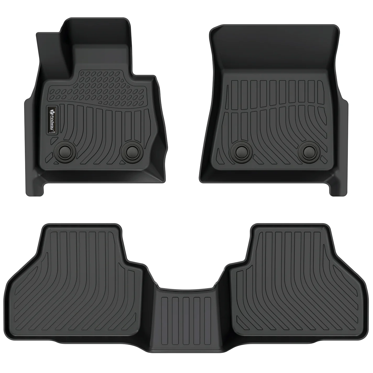 Findway F100 3D Car Floor Mat / Liner (1st Row & 2nd Row) for 2011-2017 BMW X3 - 09170N