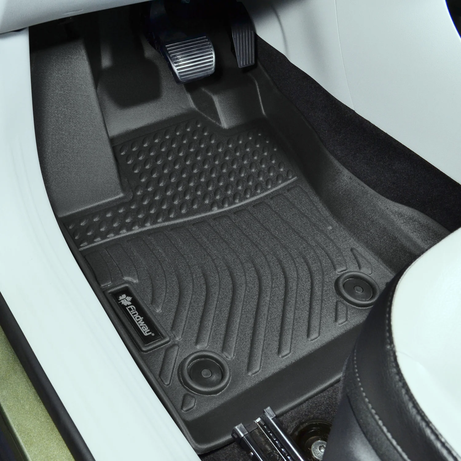 Findway F100 3D Car Floor Mat / Liner (1st Row & 2nd Row) for 2017 Jeep Compass 2nd Generation / 2018-2026 Jeep Compass - 33160N - Image 2