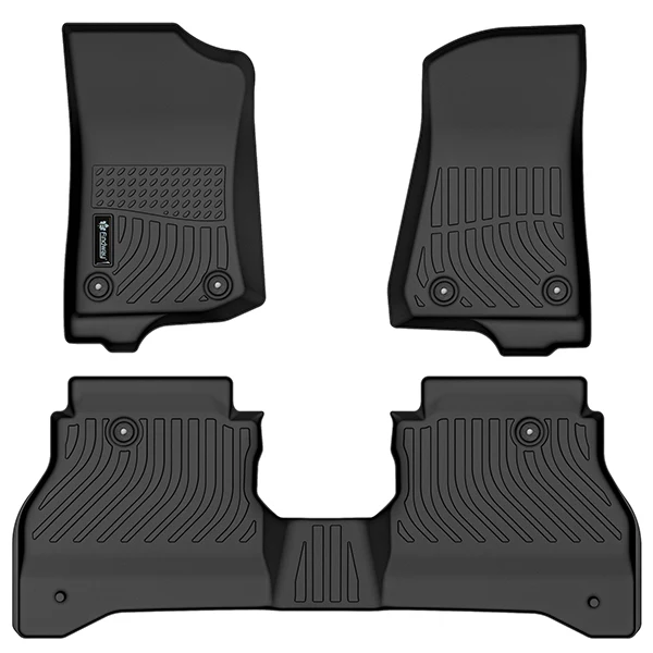 Findway F100 3D Car Floor Mat / Liner (1st Row & 2nd Row) for 2020-2026 Jeep Gladiator - 33180N