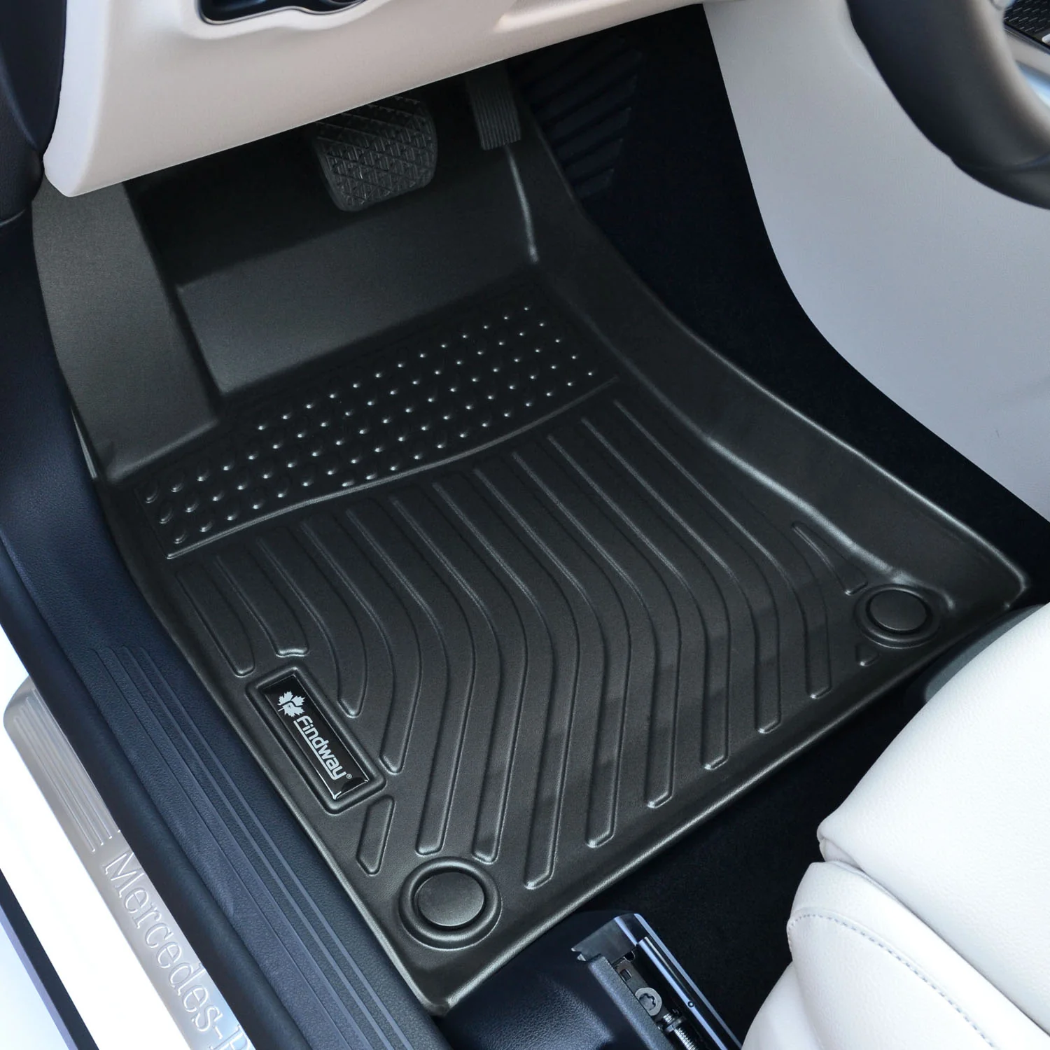 Findway F100 3D Car Floor Mat / Liner (1st Row & 2nd Row) for 2021-2026 Mercedes Benz GLA - 41330N - Image 2
