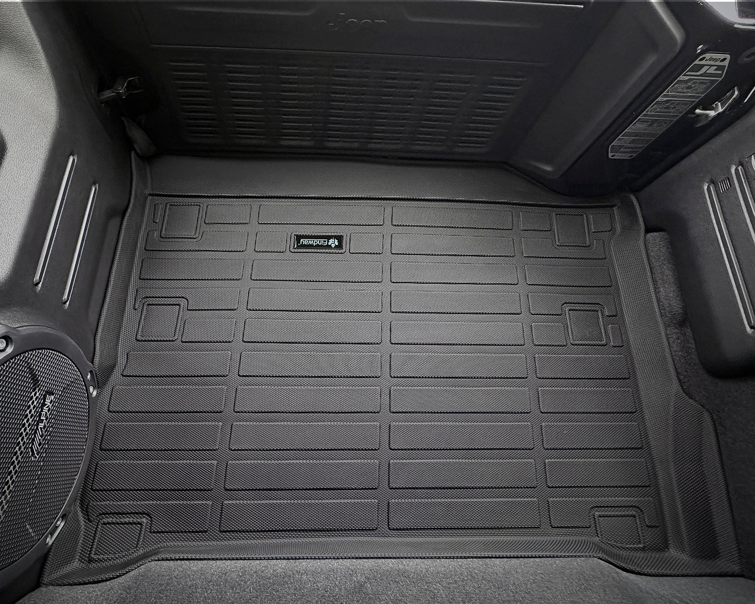 Findway R100 3D Cargo Liner for 2021-2025 Jeep Wrangler 4-Door 4xe - 33190P - Image 3